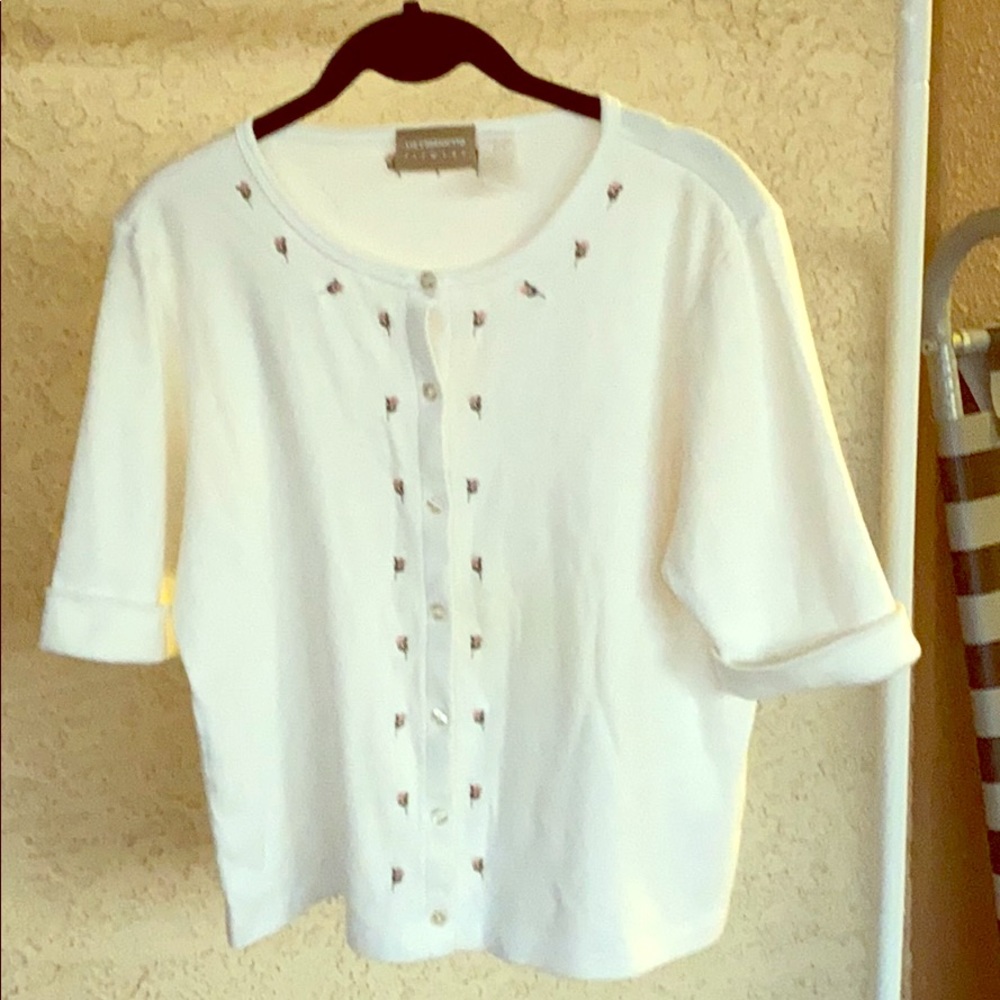 Liz Claiborne Lizwear short sleeve cardigan